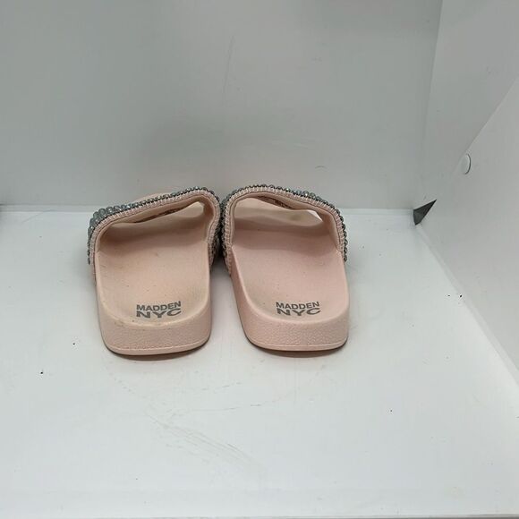 STEVE MADDEN NYC BRIGHT RHINESTONE SLIDES WOMENS SANDALS FTL-07-166 - Picture 4 of 9